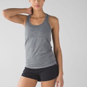 Lululemon Swiftly Tech Racerback Heathered Slate size 6